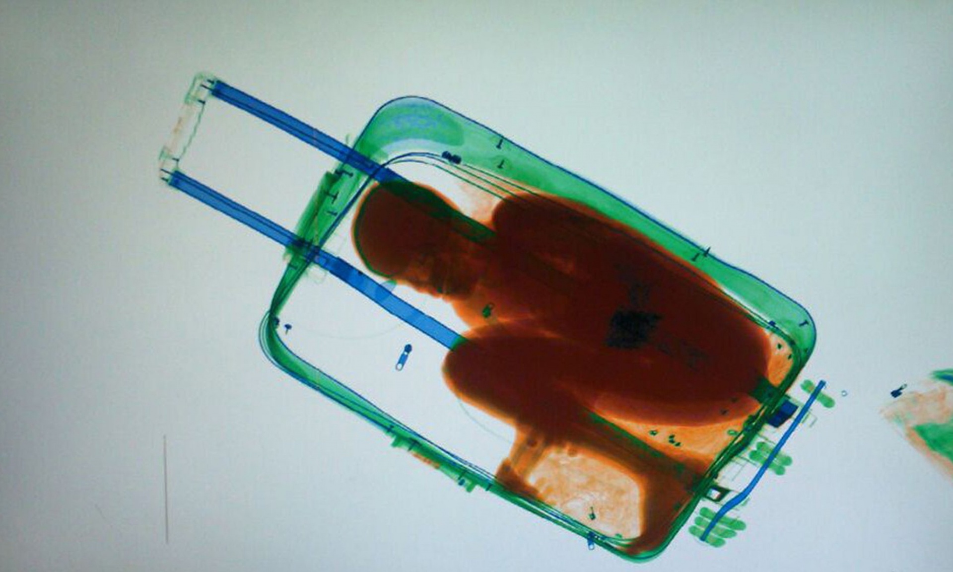 Smuggled suitcase used